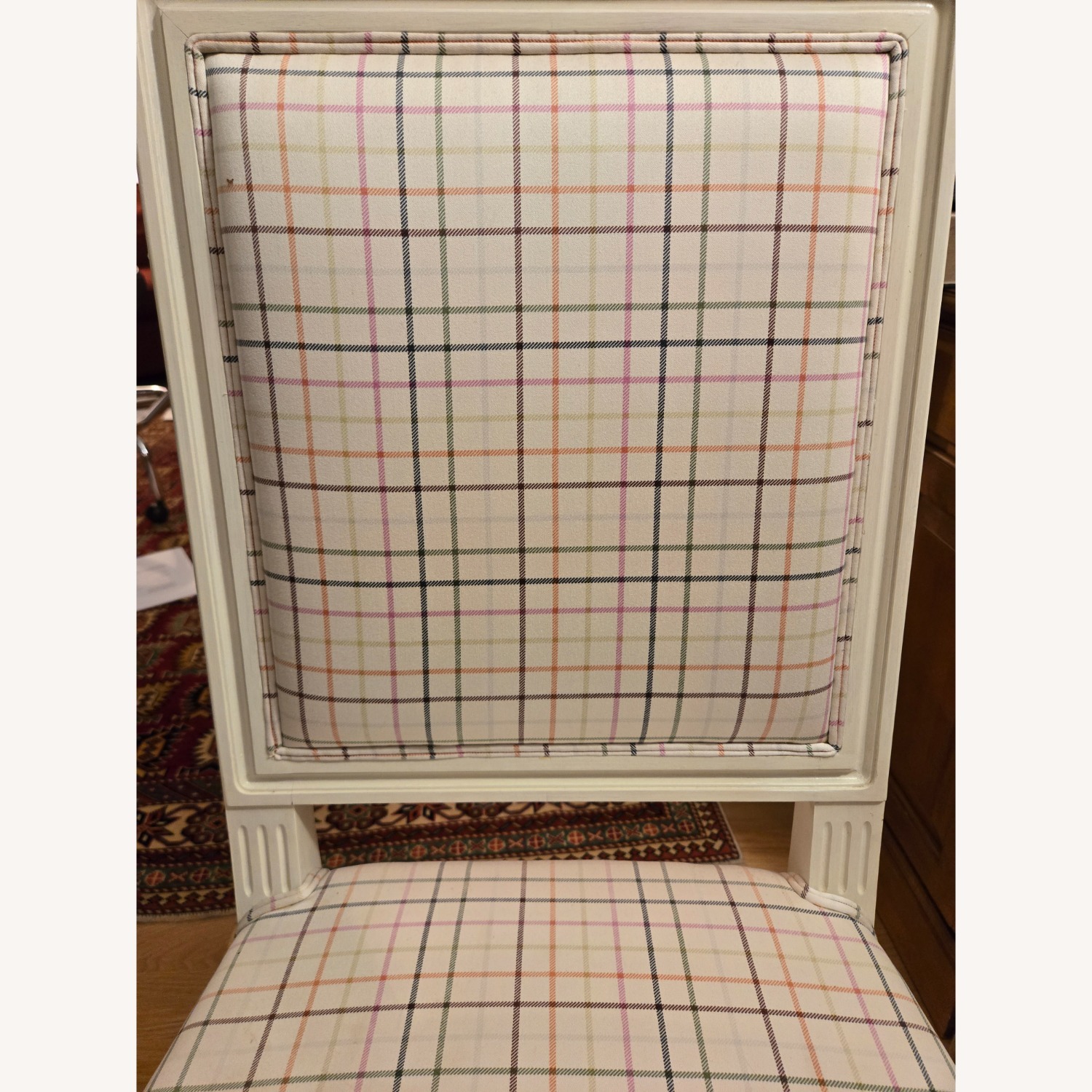 Coach Tattersall Fabric Dining Chairs - image-9