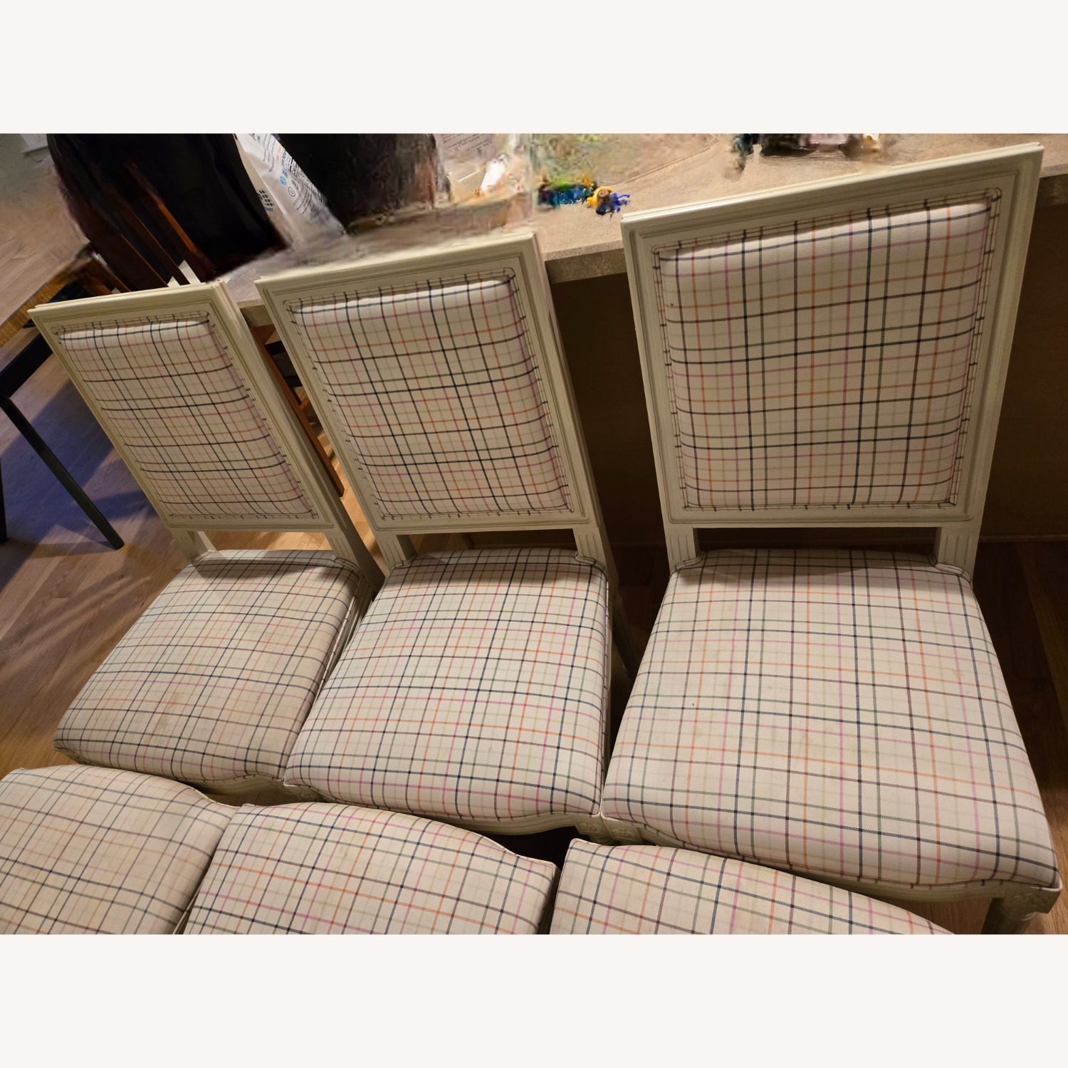 Coach Tattersall Fabric Dining Chairs - image-7