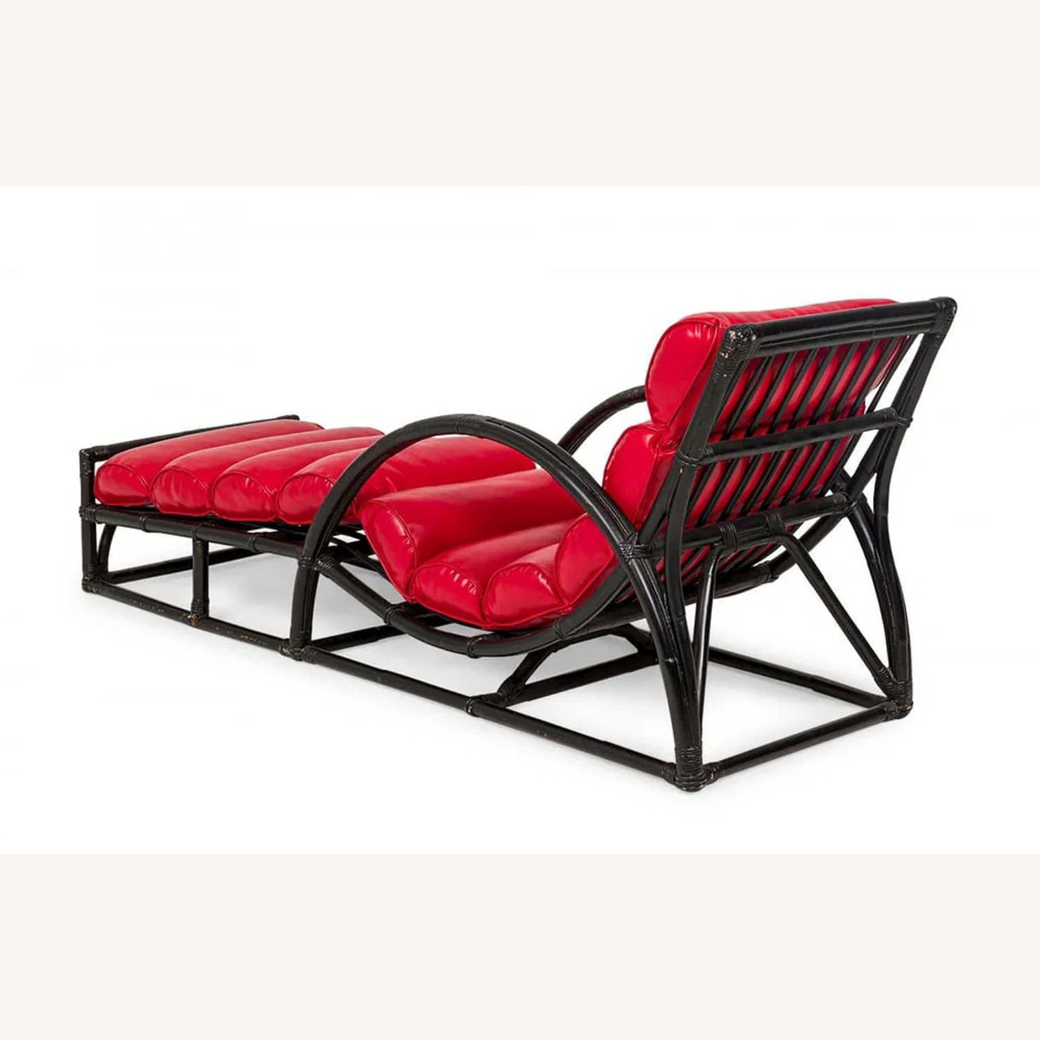MCM Vintage Rattan Chaise Lounge - image-2