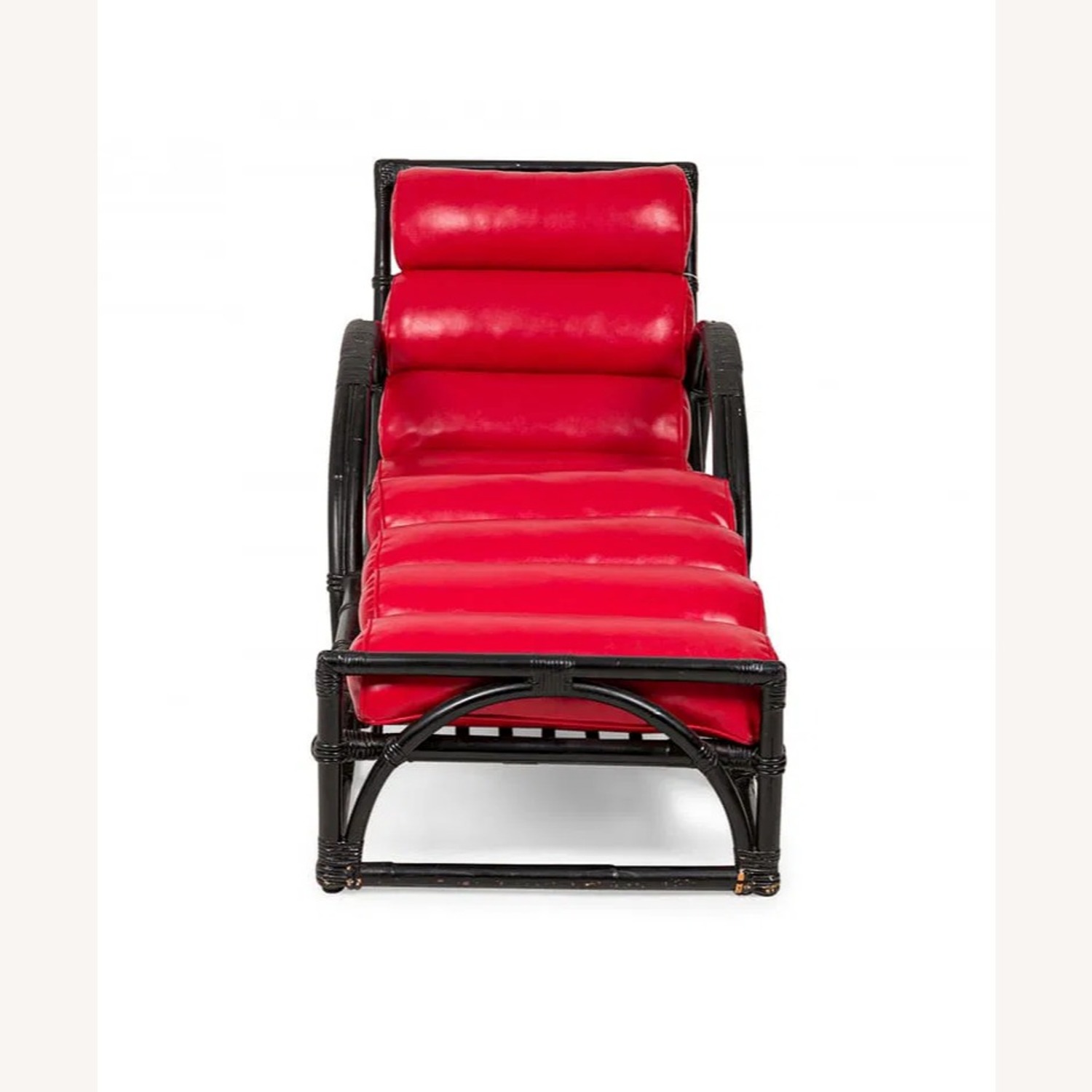 MCM Vintage Rattan Chaise Lounge - image-1