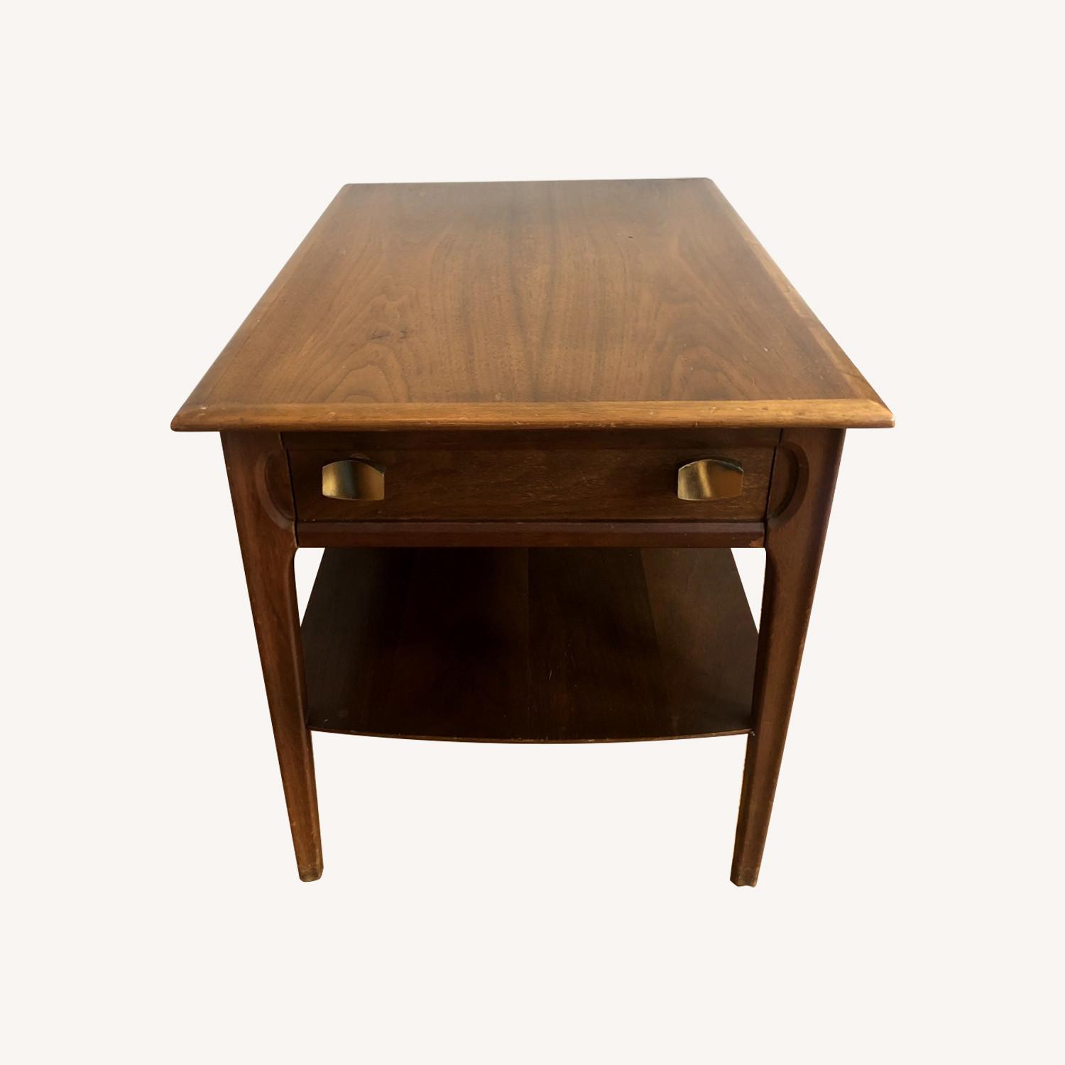 Vintage/Antique Finds Dark Brown Wood Side Table - image-0