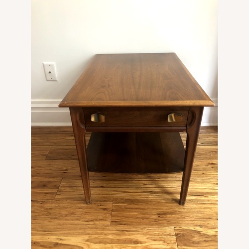 Used Vintage/Antique Finds Dark Brown Wood Side Table for sale on AptDeco