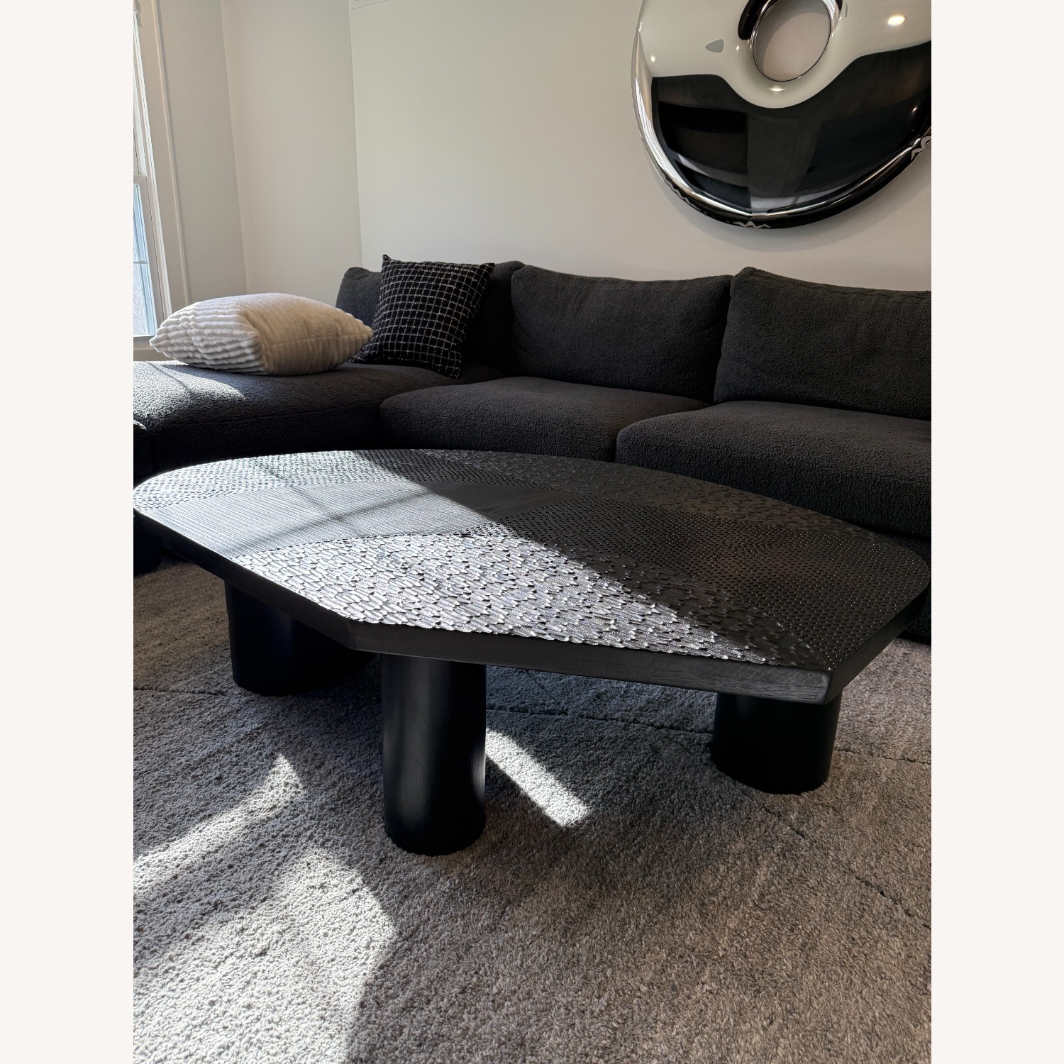Arteriors Home Black Wood Coffee Table - image-7