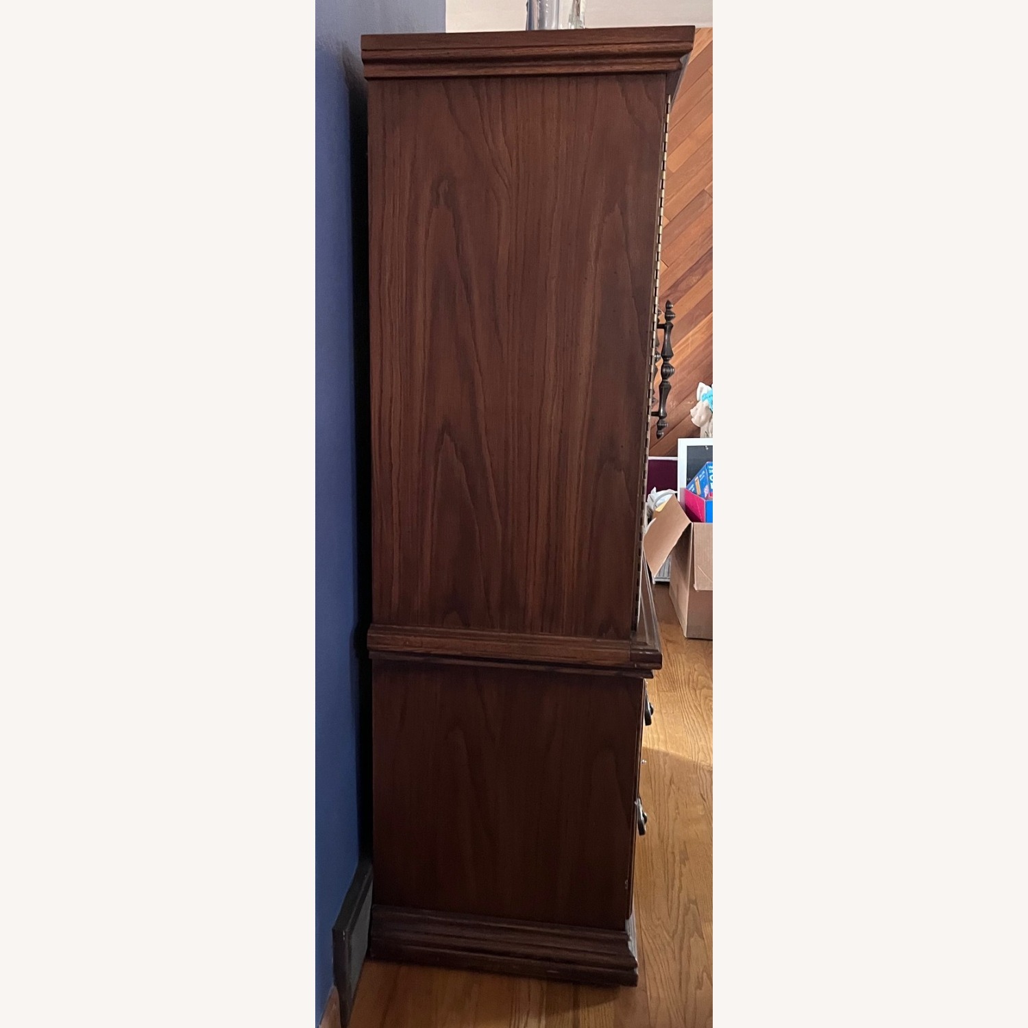Vintage Armoire/Dresser 5 Drawer; Solid Wood - image-6
