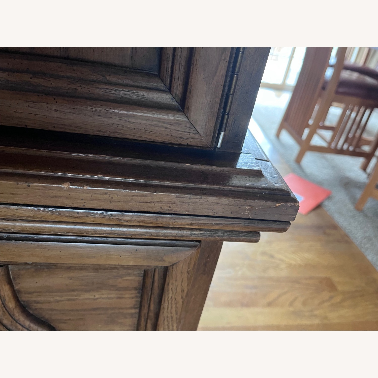 Vintage Armoire/Dresser 5 Drawer; Solid Wood - image-3