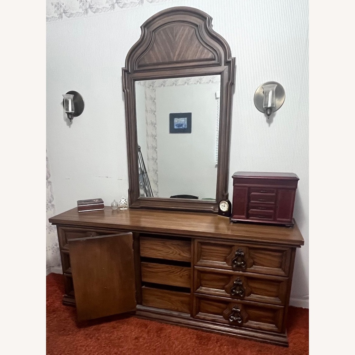 Vintage/Antique Finds Dark Brown Dresser - image-2