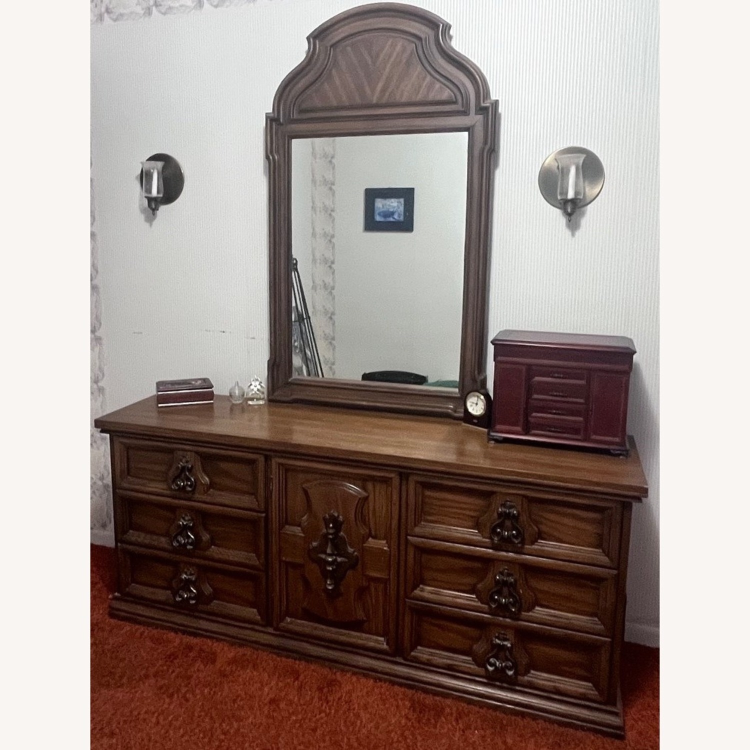 Vintage/Antique Finds Dark Brown Dresser - image-1