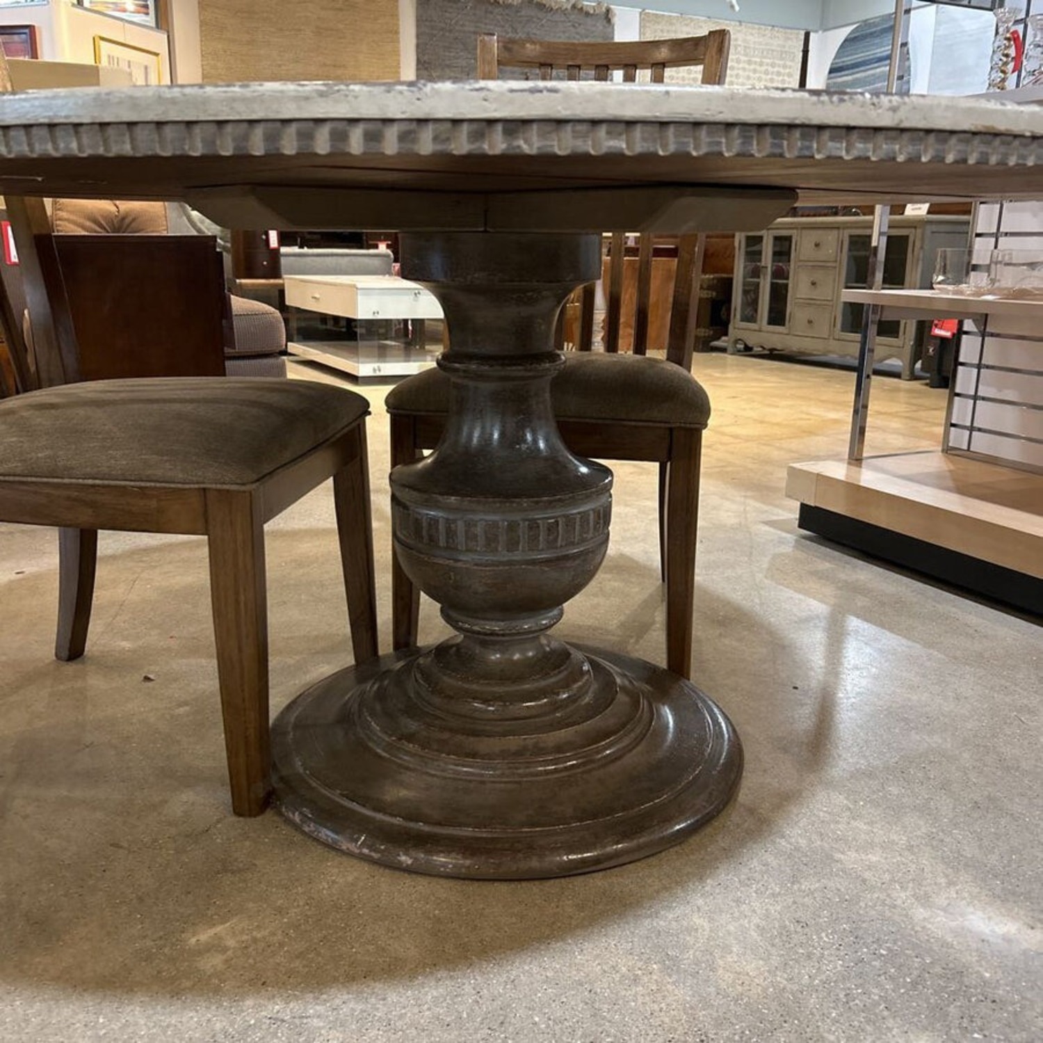 Arhaus Florence Center Floral Round Dining Table - image-2