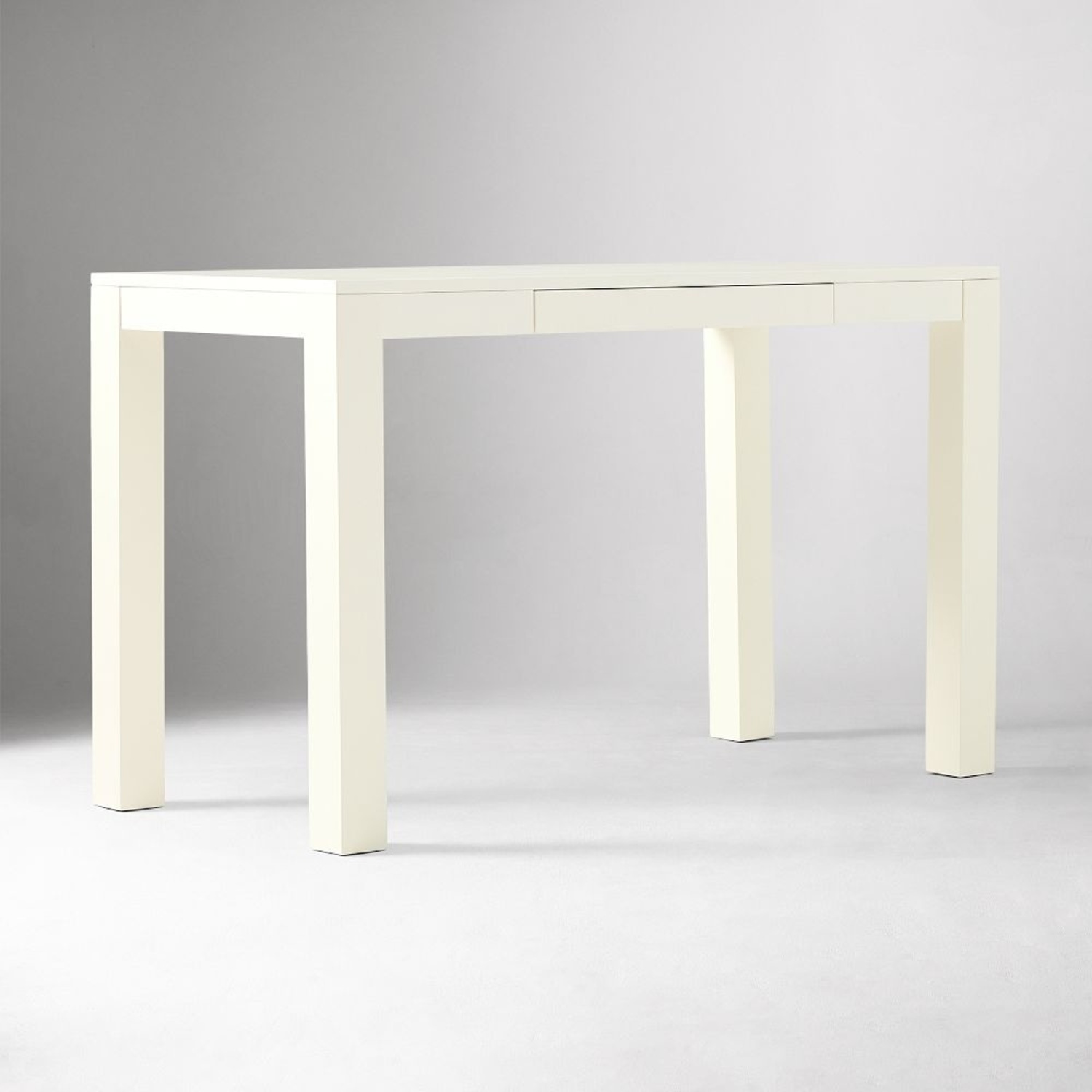West Elm Parsons White Wood Desk - image-5