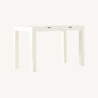West Elm Parsons White Wood Desk