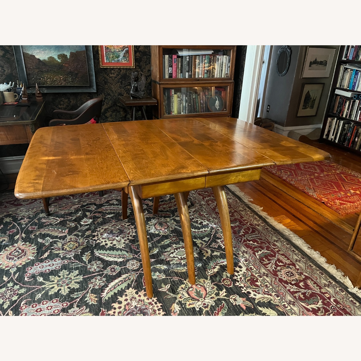 Heywood Wakefield Light Brown Wood Dining Table - image-1