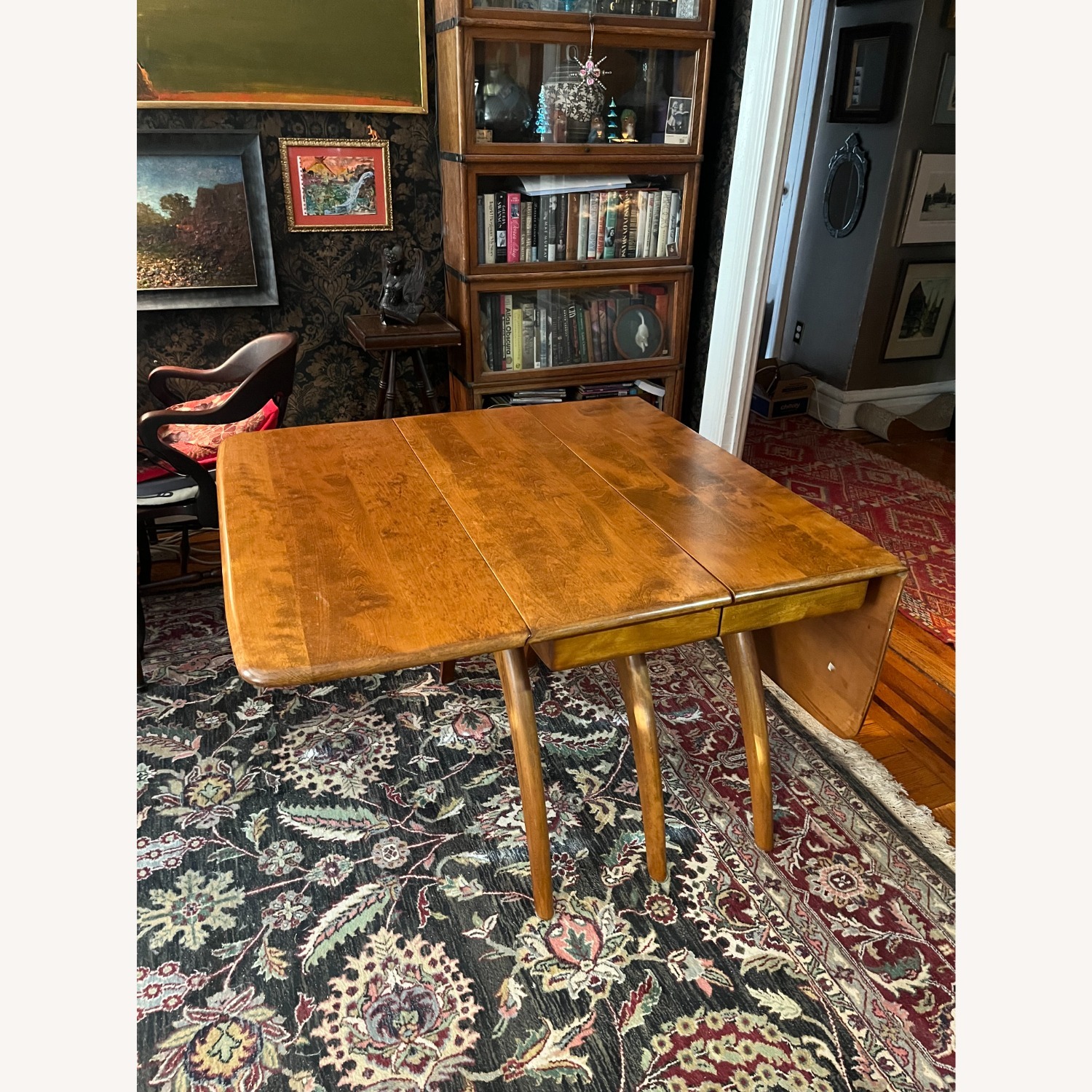 Heywood Wakefield Light Brown Wood Dining Table - image-2