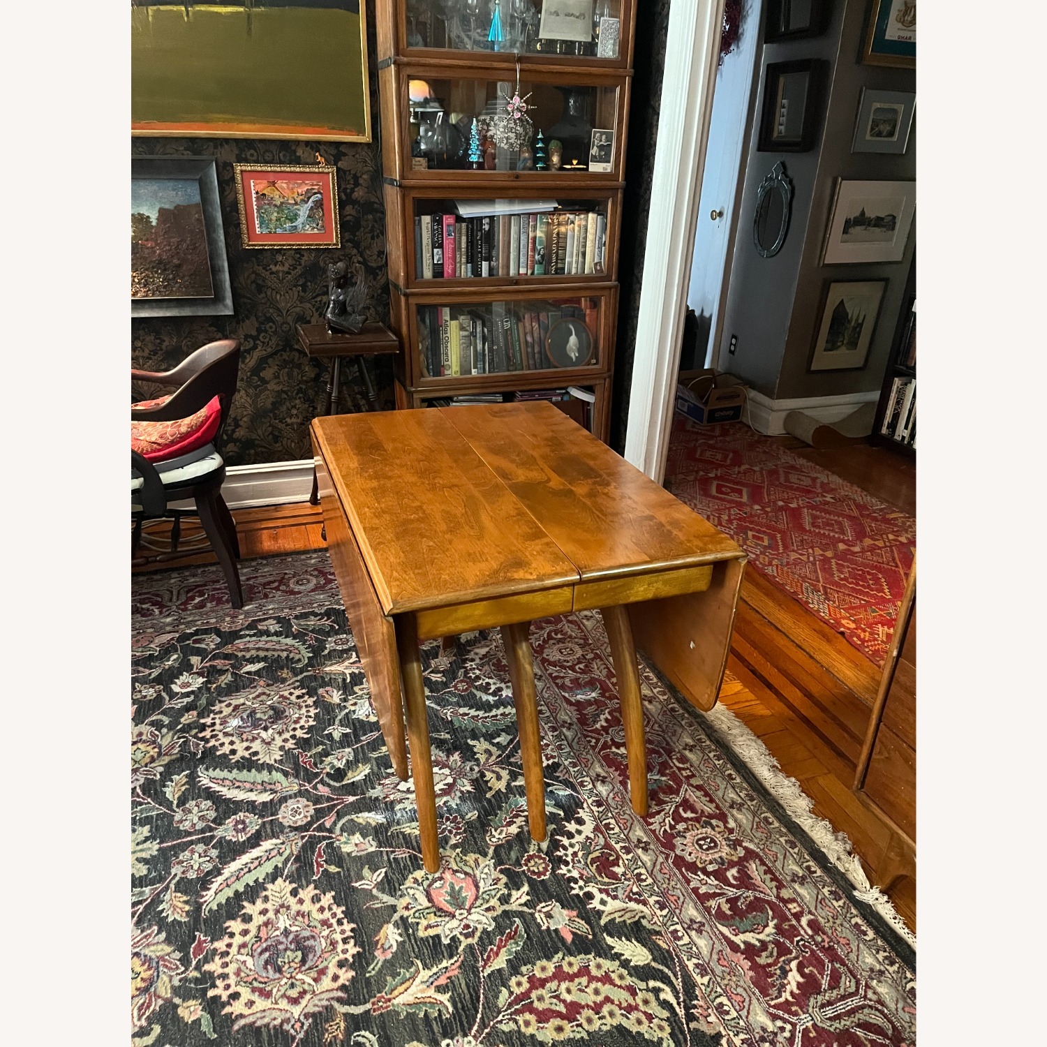 Heywood Wakefield Light Brown Wood Dining Table - image-3