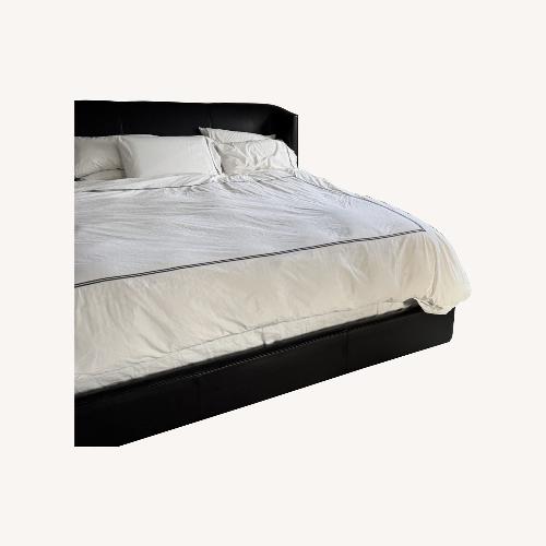 Used Restoration Hardware Leather Bed for sale on AptDeco