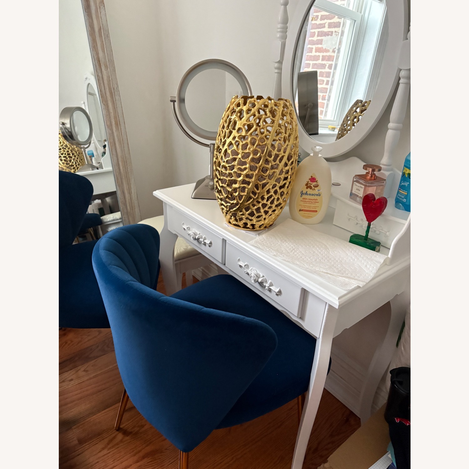 Temu White Vanity for Bedroom  - image-1