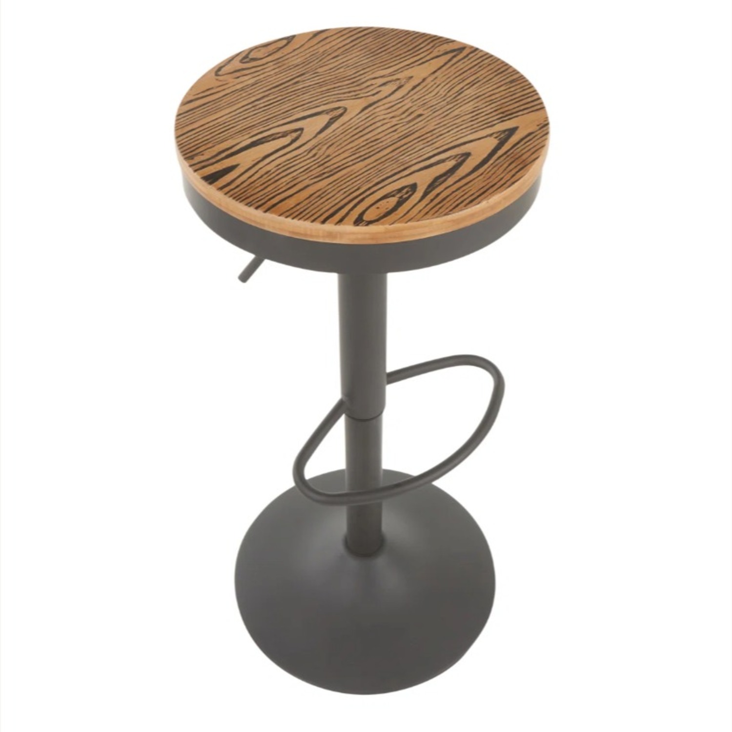 2x Wayfair Swivel Wood Adjustable Bar Stools - image-4