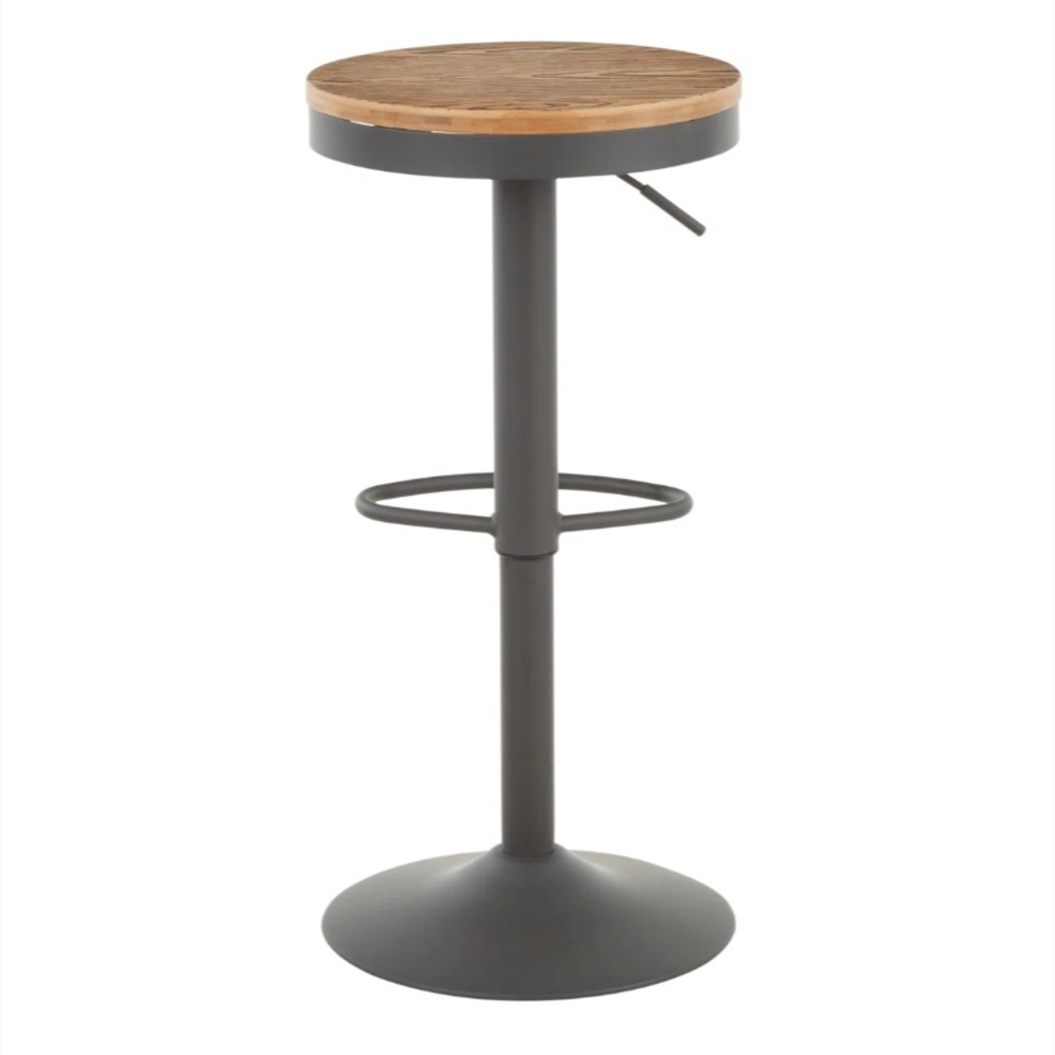 2x Wayfair Swivel Wood Adjustable Bar Stools - image-6