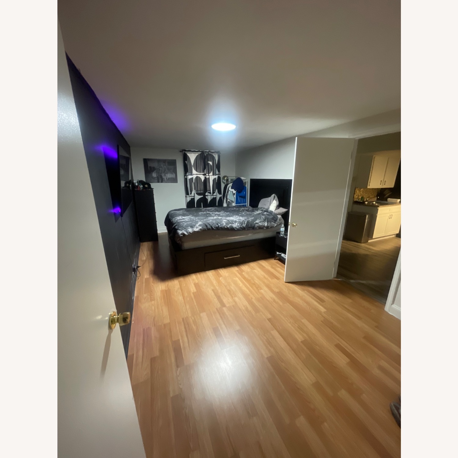 Cosmopolitan Queen Black Storage Bed - image-1