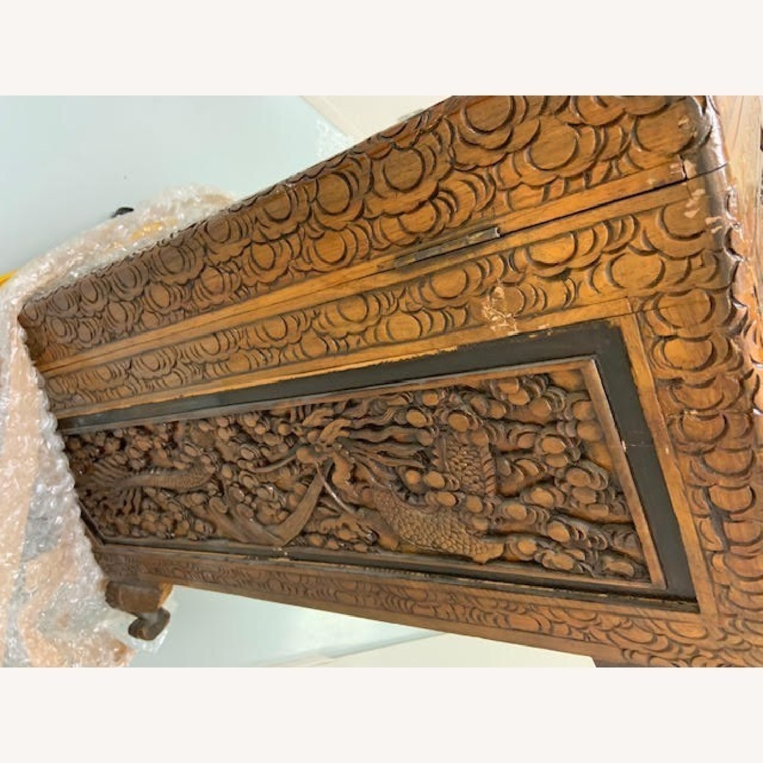 Vintage/Antique Finds Natural Wood Chest - image-6