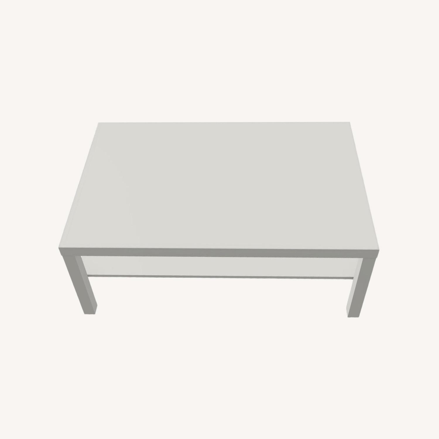 IKEA White Wood Coffee Table - image-0