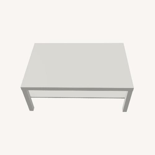 Used IKEA White Wood Coffee Table for sale on AptDeco