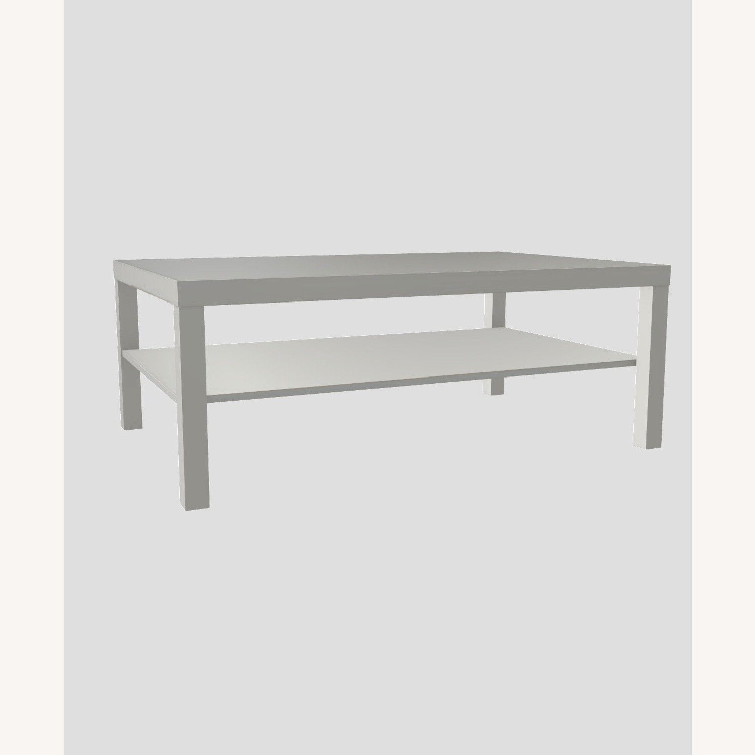 IKEA White Wood Coffee Table - image-3