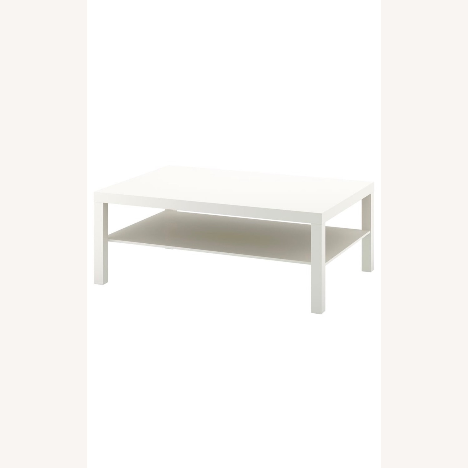 IKEA White Wood Coffee Table - image-5