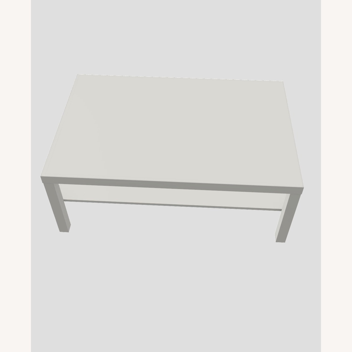 IKEA White Wood Coffee Table - image-1