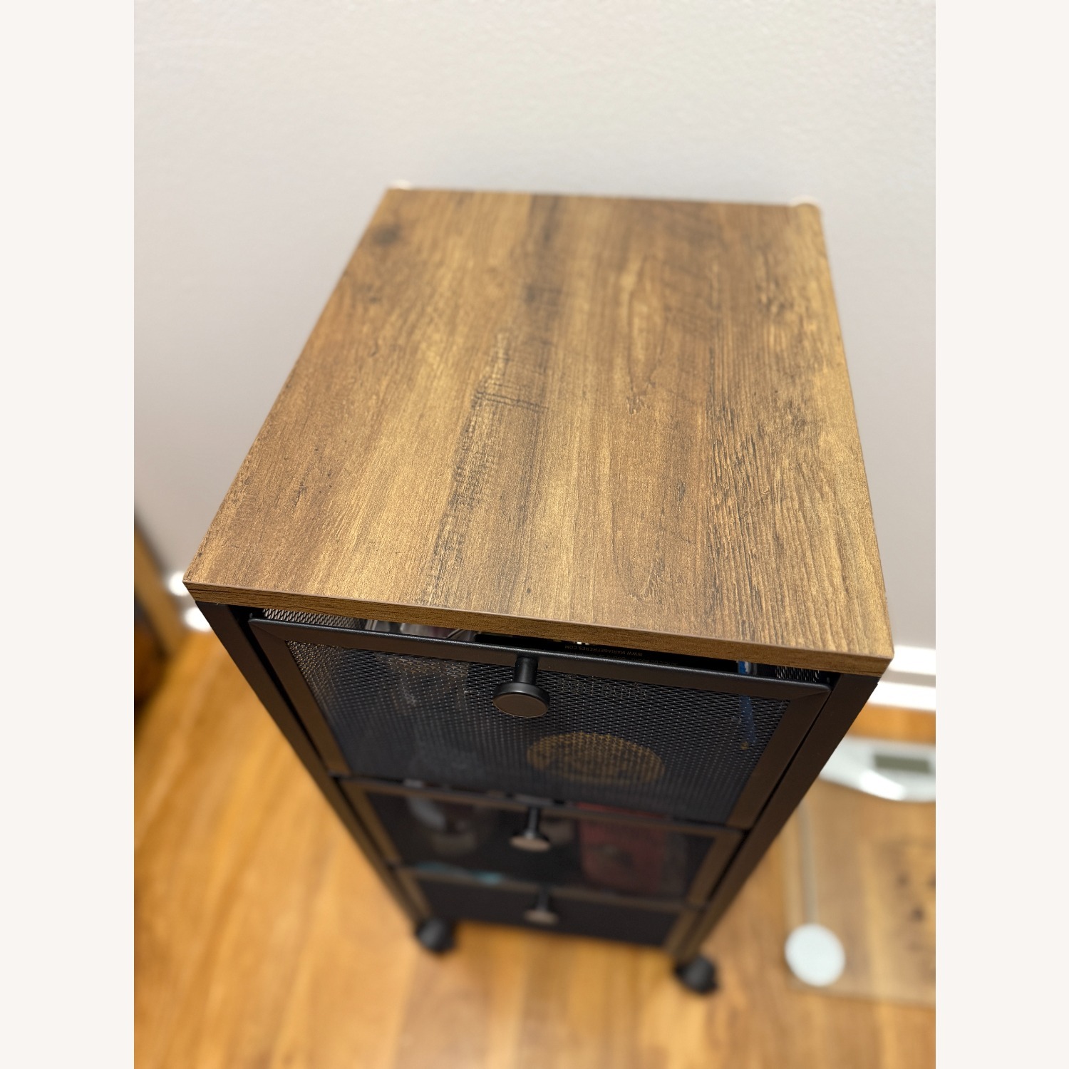 World Market Dark Brown Metal Bar Cart - image-2