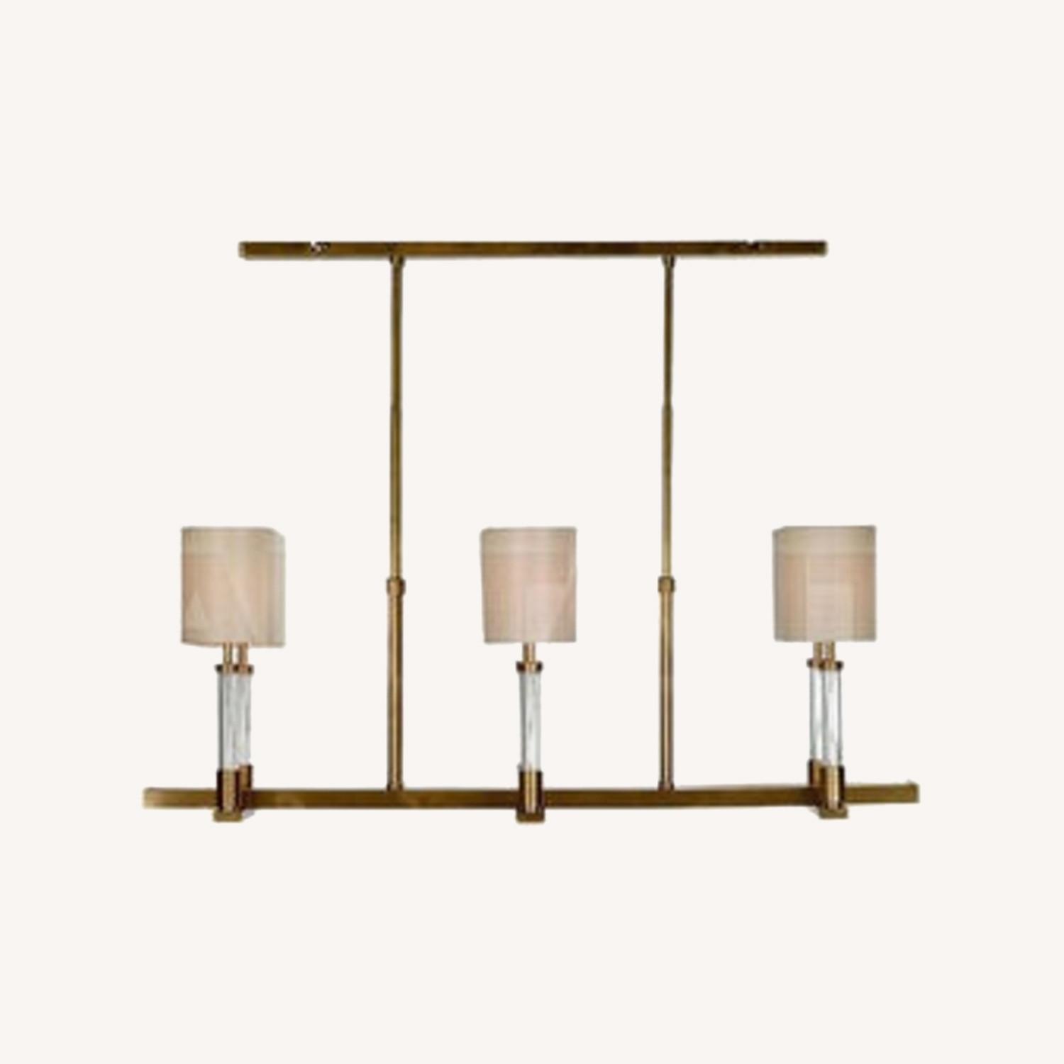 Baker Furniture Satin Brass Trianon Chandelier  - image-0