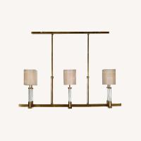 Baker Furniture Satin Brass Trianon Chandelier 