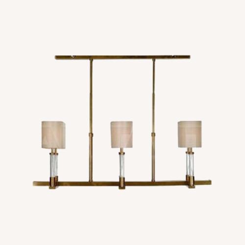 Used Baker Furniture Satin Brass Trianon Chandelier for sale on AptDeco