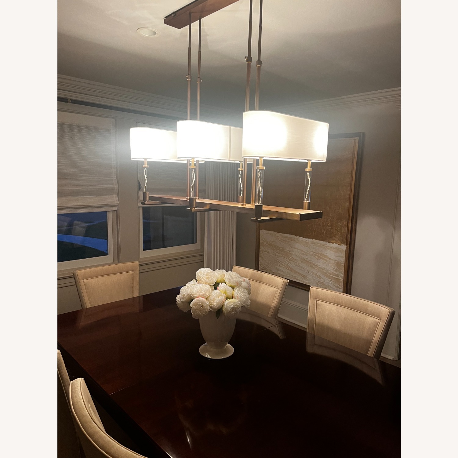 Baker Furniture Satin Brass Trianon Chandelier  - image-3