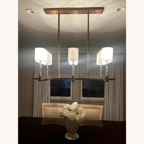 Used Baker Furniture Satin Brass Trianon Chandelier for sale on AptDeco