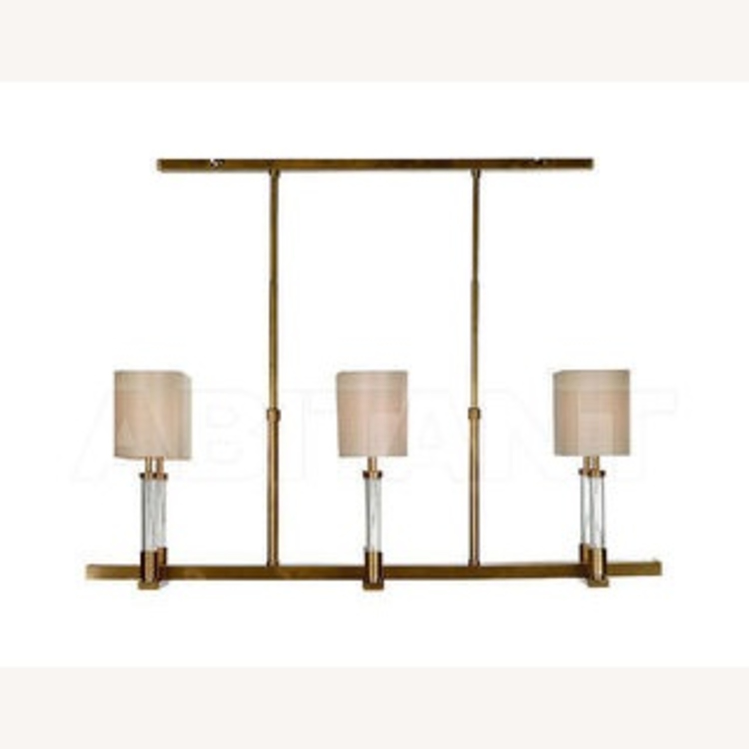 Baker Furniture Satin Brass Trianon Chandelier  - image-4