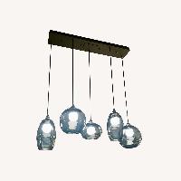 Light Gray Glass Pendant Ceiling Lamp