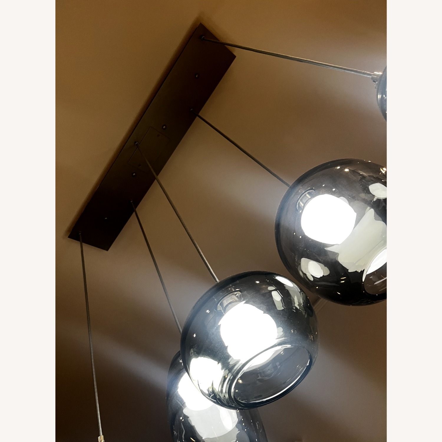 Light Gray Glass Pendant Ceiling Lamp - image-2