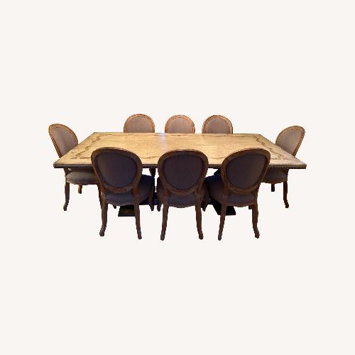 Used Arhaus Bell’Arte Dining Table and Chair Set for sale on AptDeco
