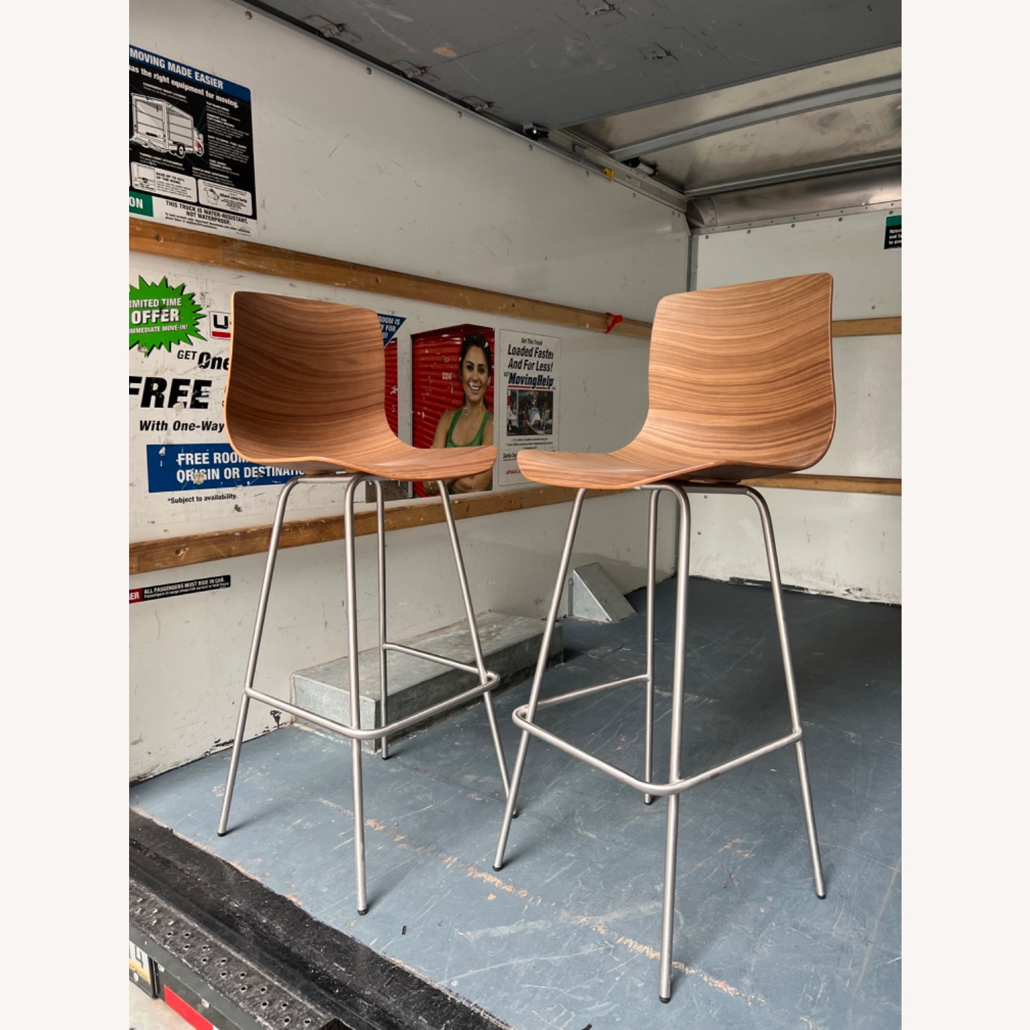 Design Within Reach Loku Dark Brown Stools - image-7