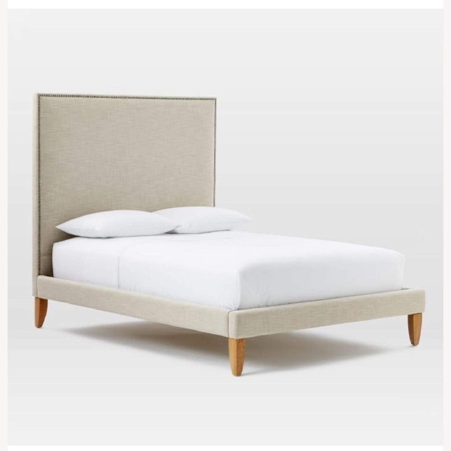 West Elm Upholstered Queen Size Bed - image-1