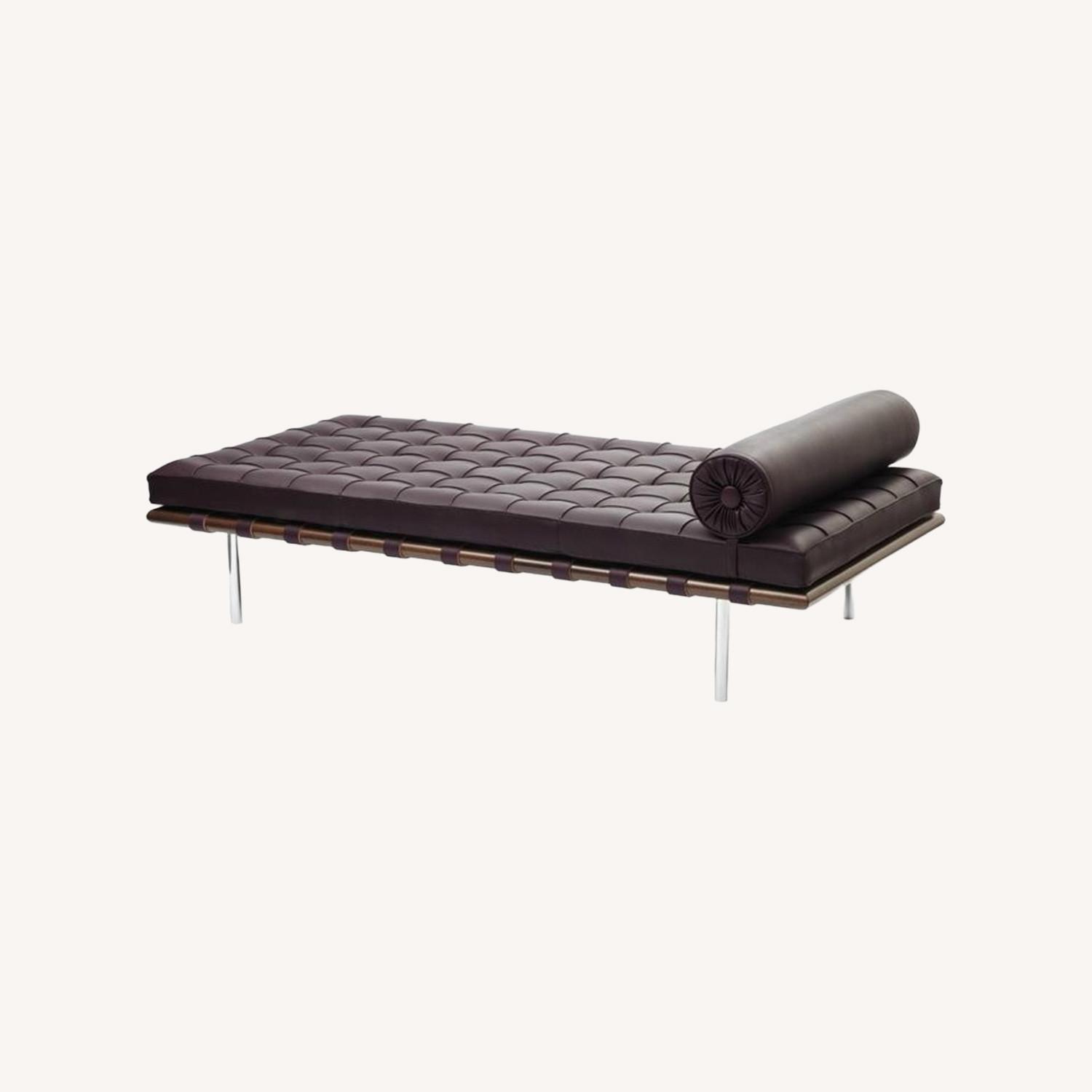 Knoll Barcelona Black Leather Daybed - image-0