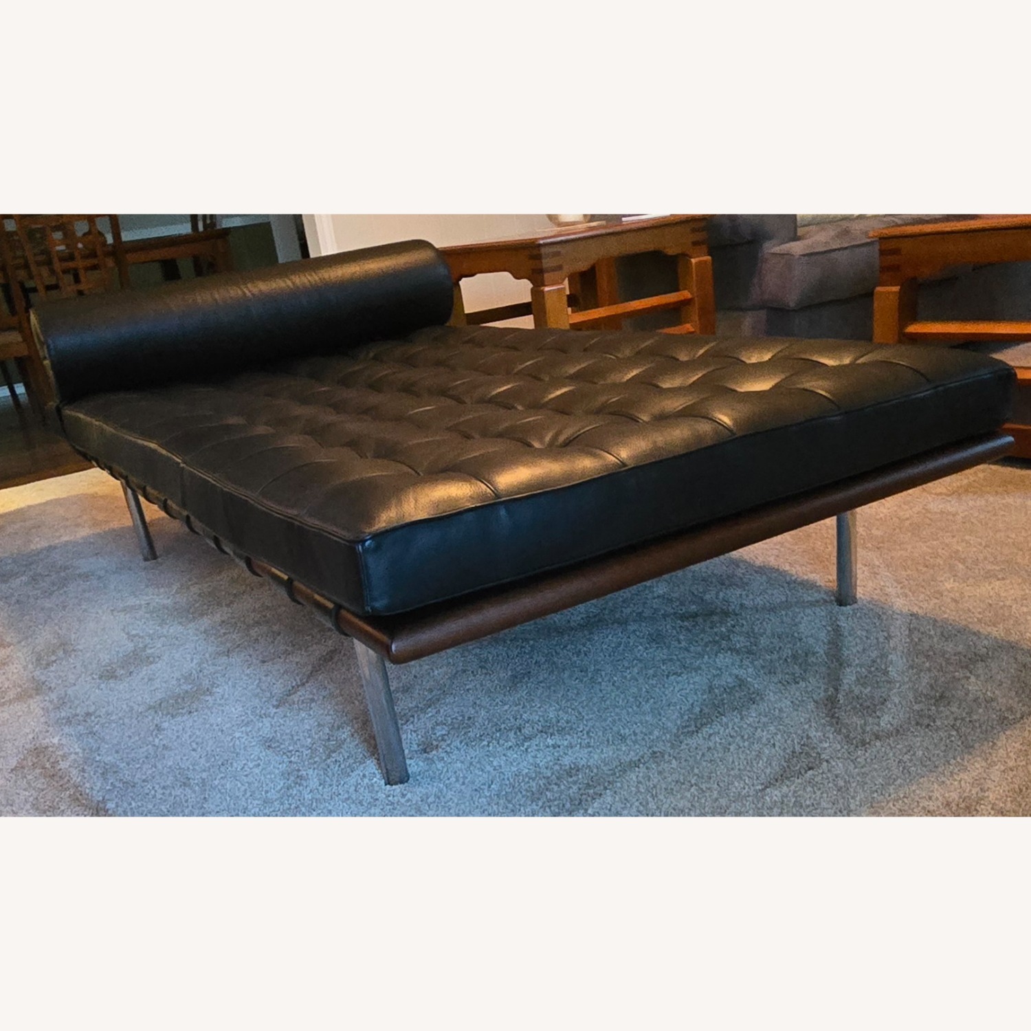 Knoll Barcelona Black Leather Daybed - image-10
