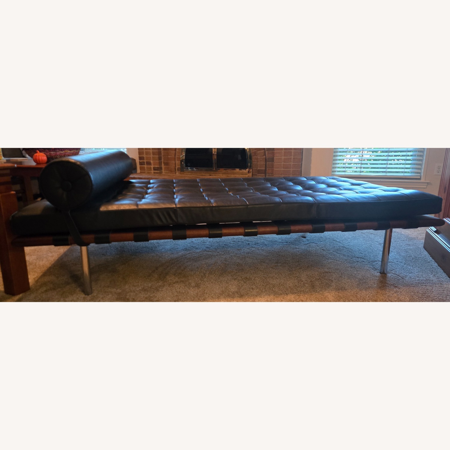 Knoll Barcelona Black Leather Daybed - image-3