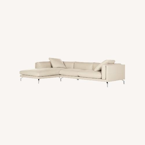 Used Design Within Reach Como Leather 3+ Piece Sectional for sale on AptDeco