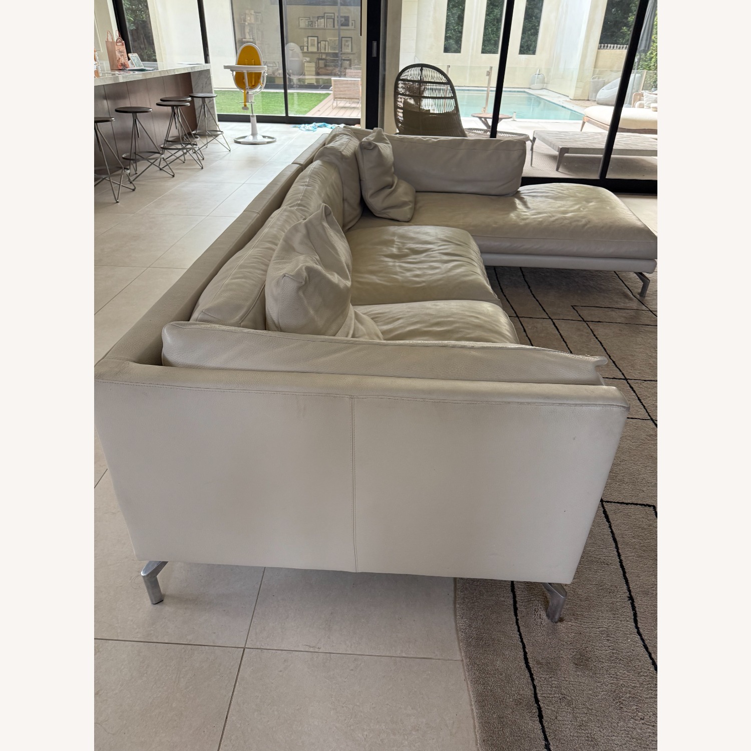 Design Within Reach Como Leather 3+ Piece Sectional - image-6