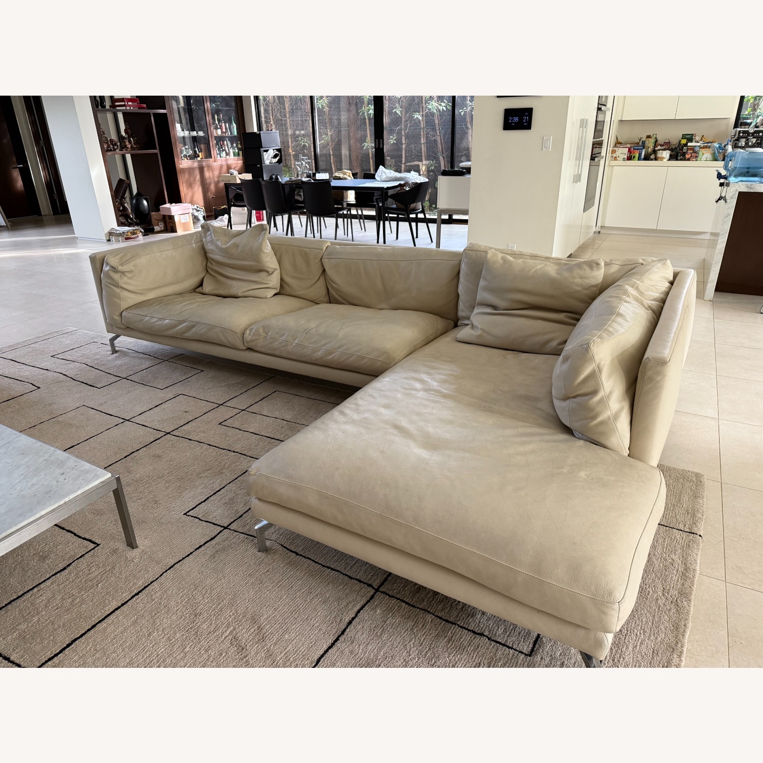 Design Within Reach Como Leather 3+ Piece Sectional - image-2