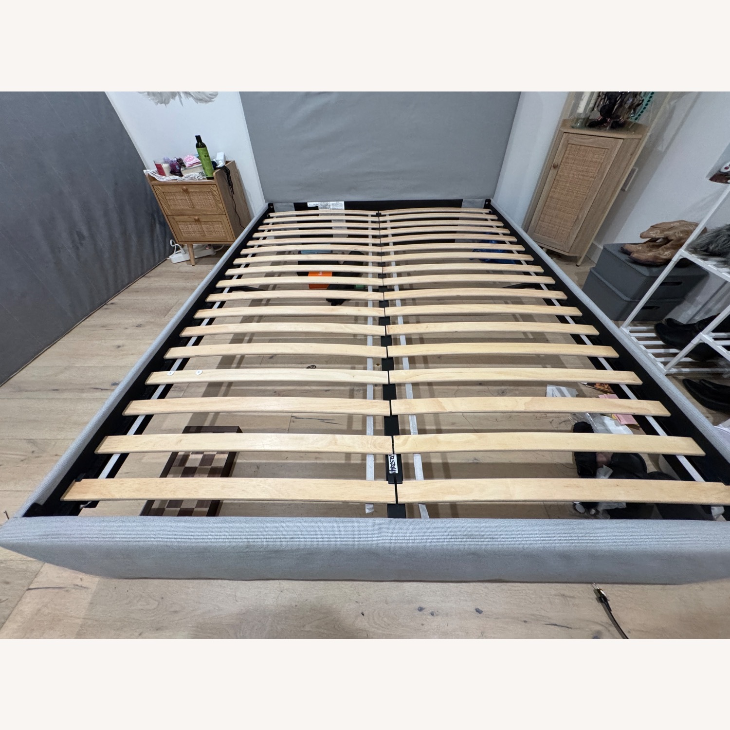 IKEA Gladstad Upholstered Bed Frame (Full) - image-3