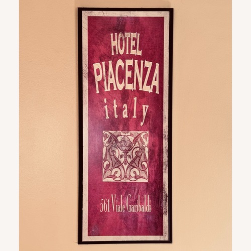 Used Kirkland's Red Wood Wall Art for sale on AptDeco