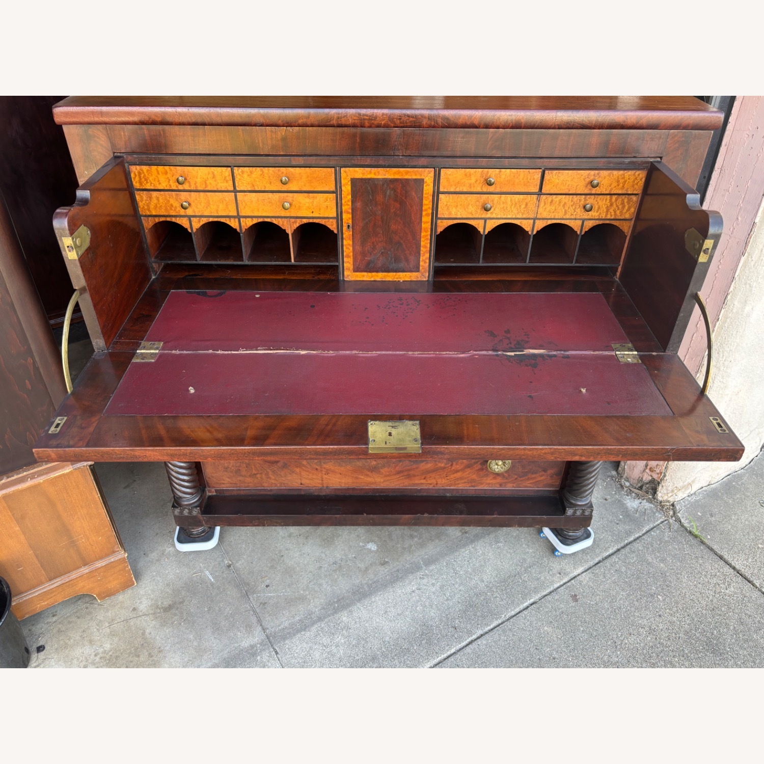 Vintage/Antique Finds Dark Brown Wood Chest - image-2