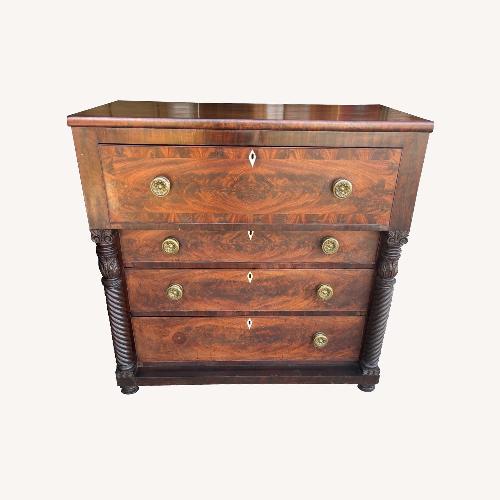 Used Vintage/Antique Finds Dark Brown Wood Chest for sale on AptDeco